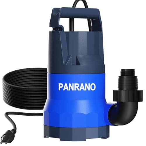 PANRANO Sump Pump 1HP Submersible Clean Dirty Water Pump 4500GPH Portable Draining Pumps for Pool Hot Tubs Basement Water Transfer - Image 1