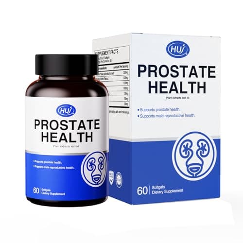 HUJ Prostate Health - Premium Saw Palmetto Capsules - Combined with Stinging Nettle, Lycopene Oil, Pumpkin Seed Oil - Supports Prostate Health & Male Reproductive Health* - 60 Softgels - Image 1
