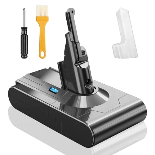 OHZHAO V8 Battery Replacement Compatible with Dyson V8 Animal/Fluffy/Absolute/Motorhead/V8 Plus Cordless SV10 Carbon Fibe Vacuum Cleaner, 80 Minutes Long-Lasting Stable Operation 25.2V Battery - Image 1