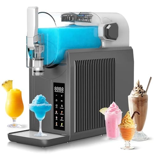 Kourice Slushie Machine No Ice Needed Slushy Machine 92oz Capacity Margarita Machine with 6 Preset Programs LED Display Self-Clean Frozen Drink Maker for Slush Margaritas Smoothie Frappés Milk Shakes