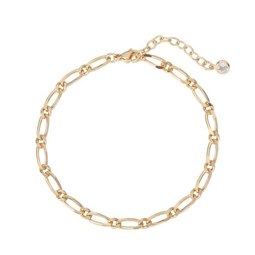 LOYATA Gold Bracelet for Women 14K Gold Plated Dainty Chain Simple Jewelry Gift for Women - Image 1