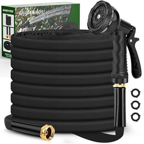 Itsonestep Garden Hose 100ft, 3/4" GHT Non-Expanding Water Hose Lightweight, Flexible Garden Hose with 10 Function Nozzle, Kink-Free, Sturdy, High-Pressure, Abrasion Resistant Hoses for Yard, Garden - Image 1