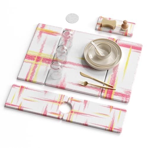 3 PCS Large Stone Dish Drying Mat for Kitchen Counter -24"x16" Absorbent Diatomaceous Earth Mat with Stone Faucet Mat & Soap Tray - Quick Dry, Collapsible, Non-Slip Countertop Organizer - Image 1