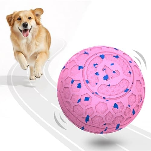 Fsitego Dog Balls: Interactive Dog Ball Auto Rolling - Interactive Dog Toys for Aggressive Chewers - Bouncy & Throwable, Type-C Rechargeable, Washable, for Small & Medium & Large Dogs – Pink - Image 1