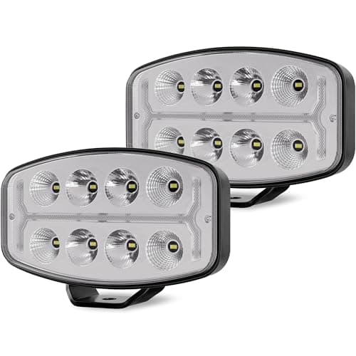 SUFEMOTEC 6x10 Inch 200W LED Headlights, Square, 12V-48V, White DRL, Yellow Turn Signal, Combo Beam, Universal Driving Fog Lights For Pickup Truck - Image 1