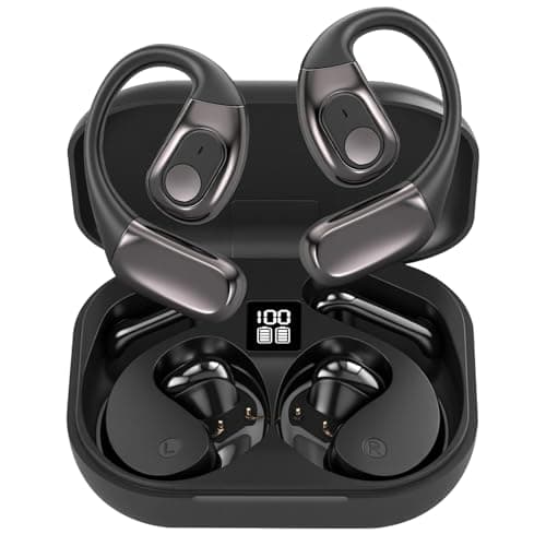 AI Translation Earbuds Real Time, 3-in-1 Translator Earbuds 164 Languages & Accents, Audifonos Traductores Inglés Español,Open Ear Wireless Headphones with Charging Case fit iOS & Android Black - Image 1