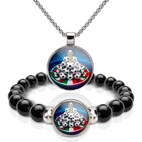 World Cup 2026 Soccer Gifts for Him Boys Men Teen Boys, Soccer Jewelry Gifts for Soccer Players Team Fans, Birthday Gifts for Son Grandson Brother, Soccer Gifts for Boys Teens Kids, Soccer Stuff for Boys - Image 1
