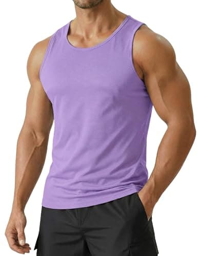 PINSPARK Summer Tank Tops Men Cooling Athletic Sleeveless Shirts Lightweight Breathable Quick Dry Gym Workout Beach Sports - Image 1