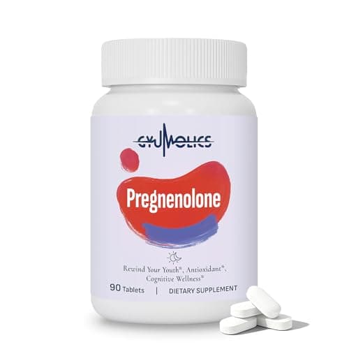 Gyumolics Pregnenolone 100mg Supplement for Cognitive Function & Mental Clarity - Multi-Ingredient Formula for Men & Women - 90 Tablets - Image 1