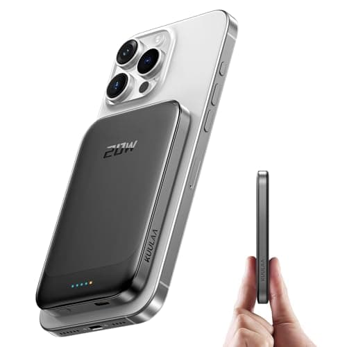 Kuulaa Magsafe Portable Charger Power Bank 5000mAh Magnetic Battery Pack Support USB C PD 20W Fast Charging, Compatible with iPhone 17/16 Pro Max/15/14/13/12 Mini - Image 1