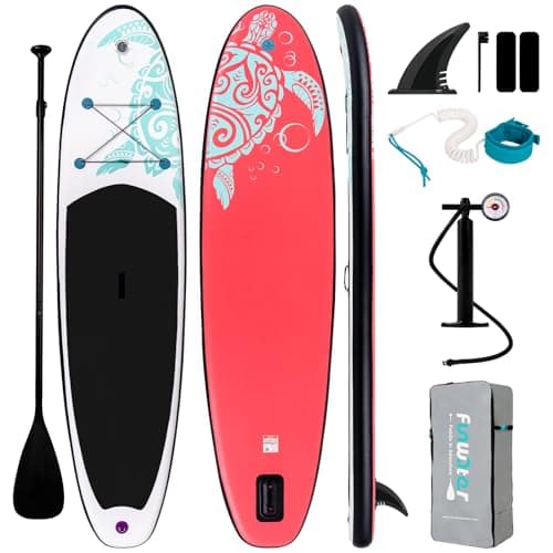 FunWater Inflatable Stand Up Paddle Board with Premium SUP Paddleboard Accessories, Anti-Slip EVA Deck, Paddle Boards for Adults & Youth of All Skill Levels - Image 1