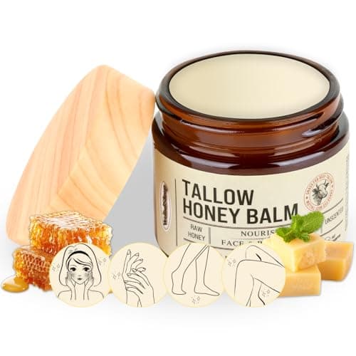 BMDYJK Organic Grass-Fed Butter & Honey Moisturizing Cream Natural Hydrating Cream for Silky Smooth Skin Suitable for Eczema & Baby Skin Care Handcrafted Nourishing Butter Cream Gift — 2 oz. Size - Image 1