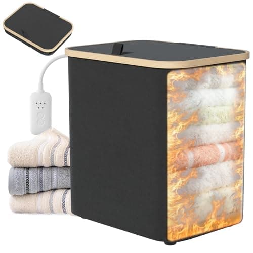 Towel Warmer for Bathroom,35L Foldable Towel Warmer Quick Heat Warming Tub Heating Detachable Bucket with Auto Shut Off, Electric Hot Towel for Spa,Blanket,Baby,Bathrobe Towels - Image 1