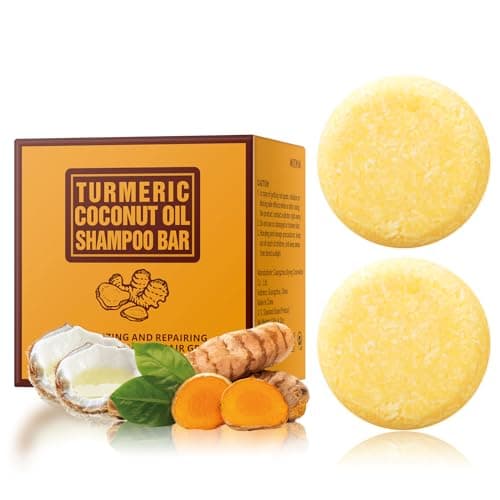 YAFUSIPE 2 Pack Ginger Hair Regrowth Shampoo Bar Turmeric Soap for Growth Natural Ginger Solid Bars for Thinning Strengthen Curly Oily Hair Anti Hair Loss Travel Deep Cleansing Women Men 4.23OZ/120g - Image 1