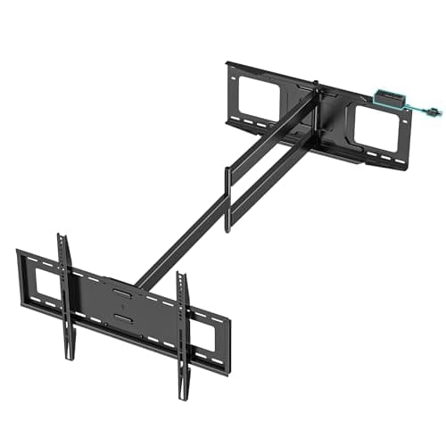 48'' Extension Extra Long Arm TV Wall Mount with Power Strip, Heavy Duty Full Motion TV Wall Mount for 37 to70,75,77,80,85'' Screens, Max VESA 600x400mm, Hold 110 lbs, 16''-24'' Wood Studs - Image 1