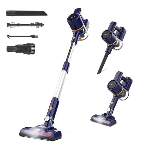 Powaert N7S Cordless Vacuum Cleaner, 6-in-1 Multifunction Cordless Vacuum, 210W Powerful Vacuum Cleaner, 6 Cell 2200mAh Stick Vacuum Cordless Rechargeable for Home (Indigo) - Image 1