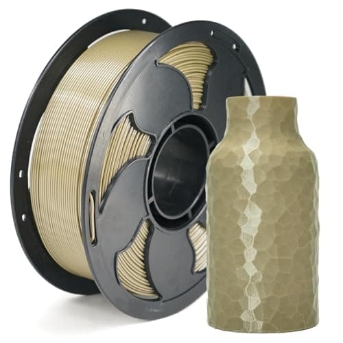 Metal Champagne Gold PETG Filament 1.75mm High Intensity 3D Printer Filament, 1kg (2.2lbs) Spool Toughness Enhanced Metallic PETG 3D Printing Filament Beginner Friendly - Image 1