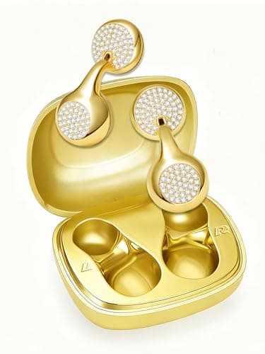 FUNNYEAH JewelPods H01 Wireless Earbuds for Small Ear, Open Ear Earbuds Jewelry-Inspired Designs Metal Headphones, Excellent Spatial Audio,Sweat and Water Resistant,72H Play - Image 1