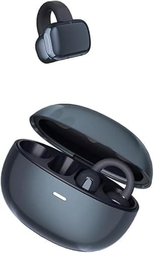 Molufeibe Open Ear Earbuds Wireless Bluetooth - Clip on Ear Buds Comfortable for All Ears, ENC Noise Cancelling Headphones with 50H Play Time, IPX5 Waterproof for Sports - Purple - Image 1