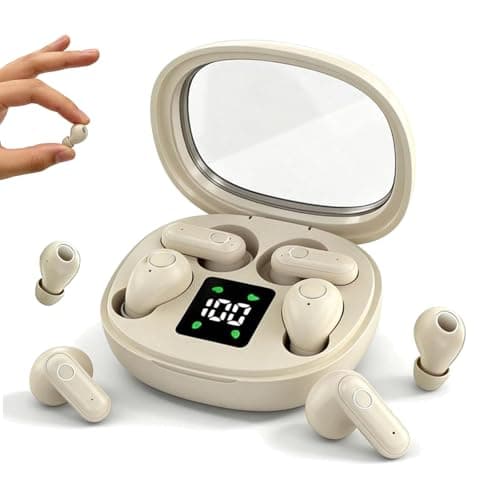 Xmenha Mini Invisible Small Earbuds Set Sleep Ear Buds Wireless Bluetooth for Small Ears Canals Side Sleepers Tiny Micro Low Profile Smallest Hidden Discreet Earbuds 2 Pack Headphones for Work - Image 1