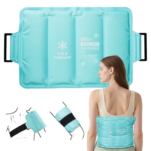 Gel Ice Packs Reusable Soft, Ice Pack for Back Pain Relief, 40Min Long-Lasting Hot and Cold Pack for Pain Relief, Flexible Cold Compress for Lower Back, Shoulder, Hip, Elbow, Leg, Knee, 14.5" x 11" - Image 1
