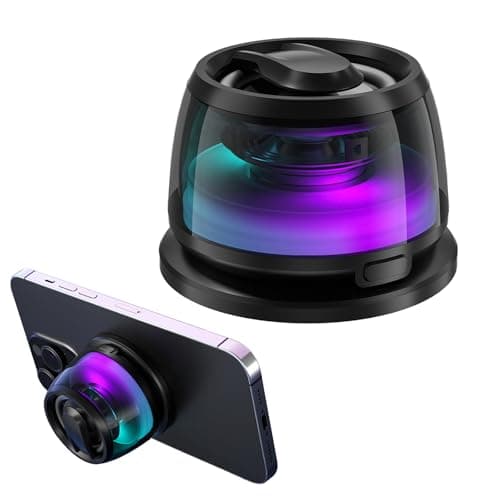 EGBULL Magnetic Multifunction Bluetooth Speaker with 3D Surround Sound, TWS Pairing, Portable Wireless, RGB Lighting, Strong Magnetic Base, Phone Stand, for Gaming, Office, Home and Outdoor Use - Image 1