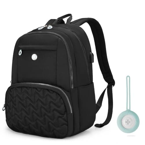 Swissdigital Design Backpack for Women, Medium Black Backpack with Finder, 15.6 inch Laptop Modern Backpacks with USB Charging Port and Finder – Finder Color Random | SD17119507F-01 - Image 1