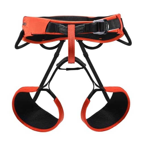 KAILAS Safety Climbing Harness Professional Mountaineering Lightweight Rock Climbing Gear Protect Waist Safety Belt Orange Red M - Image 1