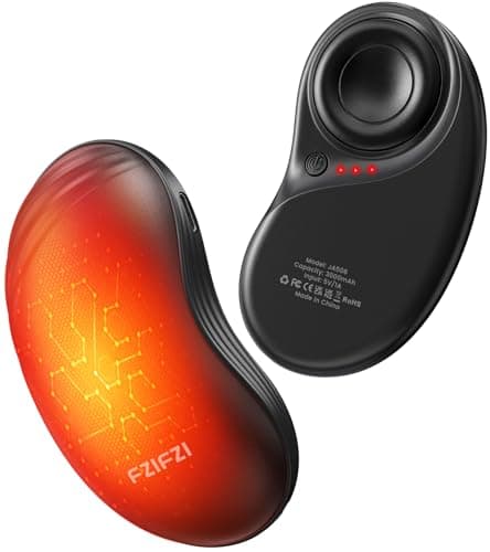 Hand Warmers Rechargeable, Electric Hand Warmers with Fidget Spinner, 2 Pack 6000mAh Reusable Charging Handwarmers, Magnetic Pocket Heater Gifts for Women, Men, Outdoor, Hunting, Fishing, Golf Camping - Image 1