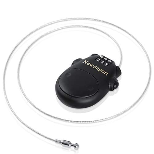 2′5″Retractable Cable Lock - High-Security 3-Digit Combination Lock for Bike, Ski, Surfboard & Stroller - Compact Portable Travel Lock for Helmet, Luggage & Scooter - Keyless & Resettable - Image 1