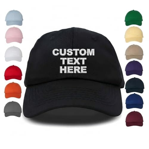 AfeilarSfltch Custom Baseball Cap, Personalized Embroidered Hat, Adjustable Dad Hat, Custom Hats for Men, Customized Hats for Men, Custom Embroidered Hat, Custom Hat, Embroidered Hat Multicolor