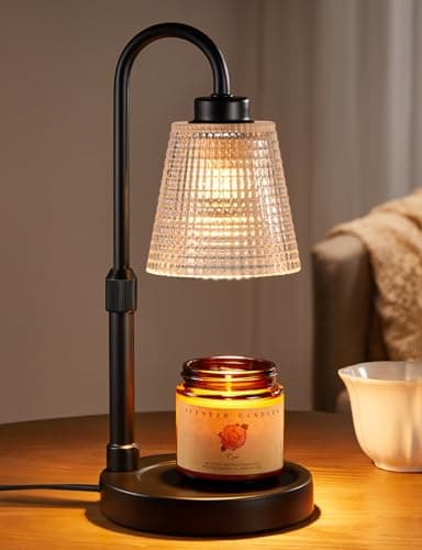 Innqoo Candle Warmer Lamp with Timer, Dimmable Candle Warmer for Jar Candles, Height Adjustable Wax Melts Warmer, Birthday Gifts for Women Mom, House Warming Gifts New Home Decor - Image 1
