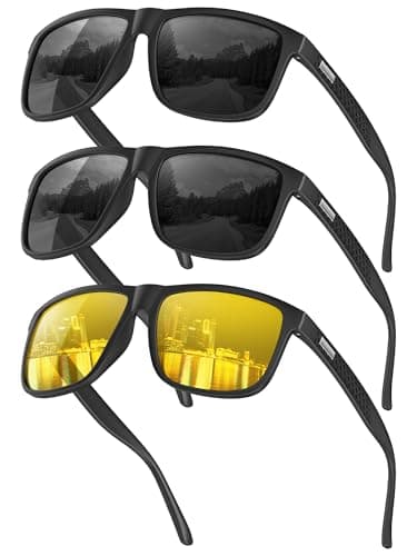 CIFOYA Sunglasses-for-Men Polarized Mens Sunglasses: Retro Sun glasses with UV Protection for Driving Fishing Golf - Image 1