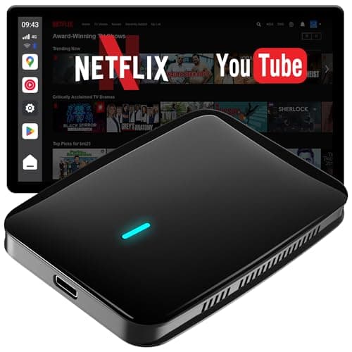 Magic AI CarPlay Box - Wireless CarPlay Box Android Auto with Built-in Android Multimedia System, Enjoy Video & Music Apps, Navigation, AI Voice, Plug & Play for Factory Wired CarPlay - 2GB+16GB - Image 1