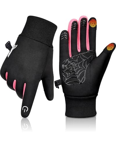 YANIKY Kids Winter Gloves Boys Girls,Anti-Slip Touchscreen Thermal Gloves for Running Cycling Outdoor Activities,Ages 4-12 - Image 1