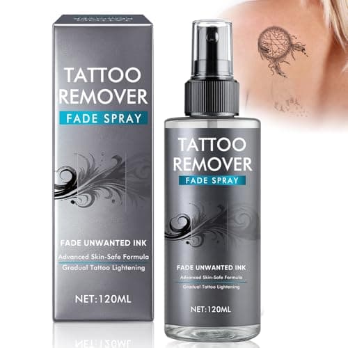 Tattoo Remover Spray - Maximum Strength Tattoo Fading Spray - Natural, Non-Invasive Formula to Lighten Unwanted Ink, Ideal for Cover-Ups, Nourishes Skin - Image 1