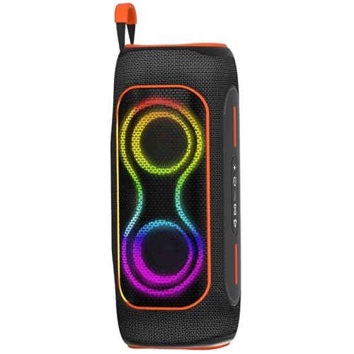 Musibaby 80W Bluetooth Speaker, Loud Portable Speaker with Deep Bass, Waterproof Outdoor Speaker with RGB Lights for Camping, Beach & Party, 24H Playtime, BT5.3, Dual Pairing - Image 1