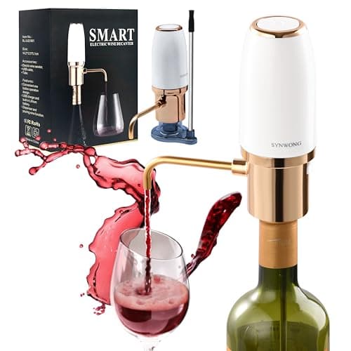 SYNWONG wine aerator Electric,Wine Aerator, Electric Wine Decanter, Wine Aerator Pourer Spout, Wine Dispenser, Wine Accessories, Best Gifts for Wine Lovers - Image 1