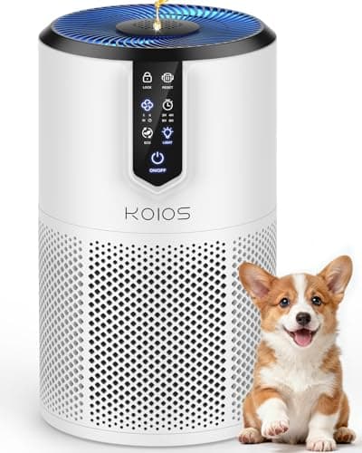 Air Purifiers for Home Large Room Up to 1300 ft², KOIOS H13 True HEPA Air Purifier for Bedroom, 15dB Quiet With Fragrance Sponge & Night Light, Eco Mode, Air Cleaner for Pets and Odors - Image 1