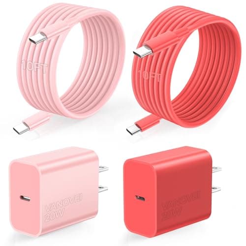 Compatible with iPhone 16 Charger Fast Charging,USB C Fast Charger,Type C Fast Charger Block with 2Pack 10FT USB C Cord Compatible with iPhone 17/16/16 Plus/16 Pro/16 Pro Max/15/15 Pro Max/Pad,Android - Image 1