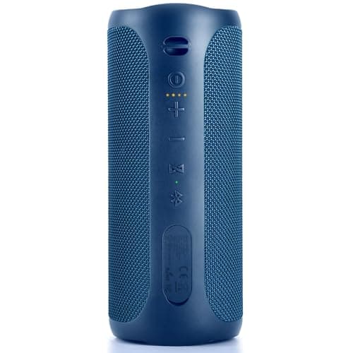 SOWO Waterproof Speaker Bluetooth Wireless- Portable Speaker Loud with Built-in Subwoofer and Tweeter, Extra Bass, Stereo Sound, IP67, Colorful Lights for Party, Outdoor, Camping - Blue - Image 1