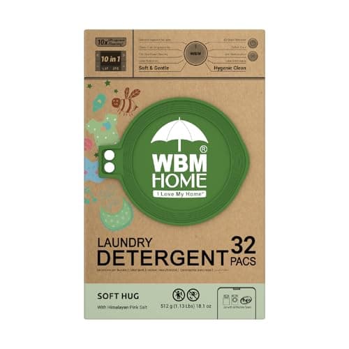 WBM Baby Care Laundry Detergent Pods, 32 Count | Laundry Pods Specially Designed For Clothes | Soft Hug Fragrance With 10x Ultra Power Cleaning - Image 1