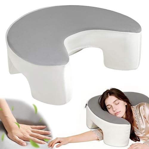 Wnfou Side Sleeper Pillow with Arm Holes for Shoulder Pain Relief, Ergonomic Memory Foam Pillow for Neck & Rotator Cuff Support, Knee Pillow Between Legs for Adults - Image 1