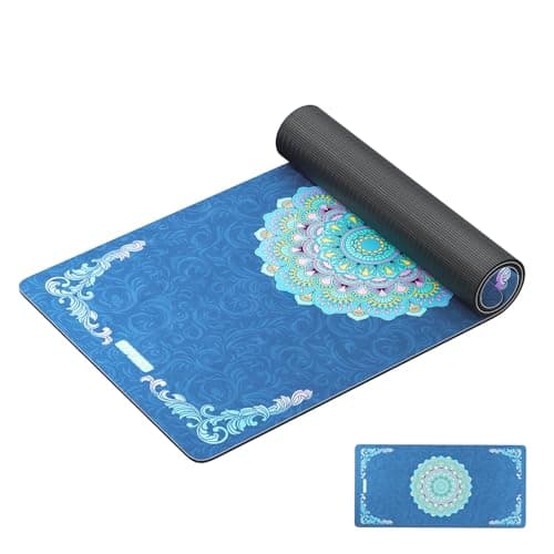 HAPBEAR Large Yoga Mat - 72x36'' Wide workout Mat, Suede Surface with TPE Layer, 1/4'' Thick for Cushioned Support, Non-Slip Yoga Mat, Suitable for Yoga, Pilates, Home and Gym Workouts - Image 1
