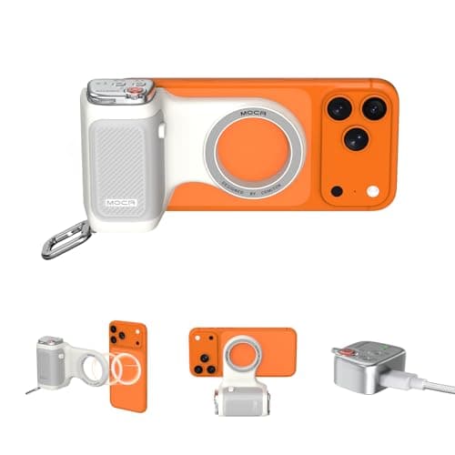 COMITOK MOCA - iPhone Camera Grip - for Native Camera Control with Removable Remote & Built-in Keychain, Magnetic Phone Camera Grip No Need App Support iOS26/17/18, Fun Shot Magnetic Grip with 1/4 Nut - Image 1