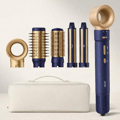 5 in 1 Multi Hot Air Styler Wrap, 110,000 RPM High-Speed Hair Dryer Brush with Auto Wrap Curlers & Blow Dryer Brush, Fast Drying & Frizz-Free Styling, No Heat Damage for Women - Image 1