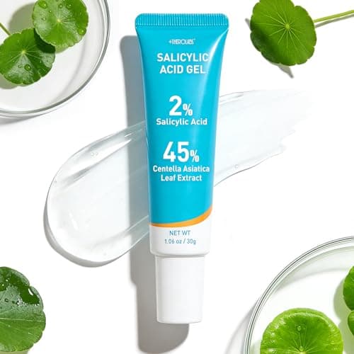 2% Salicylic Acid Gel Serum - with 45% Centella Asiatica Leaf Extract, Pore Clarifying & Oil Balancing for Oily, Acne-Prone Skin, Fragrance-Free, 1 Fl Oz - Image 1