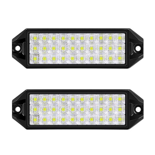 SAN YOUNG 2Pcs LED Light Bar for Truck, 6 Inches Reverse Lights Flood Beam for Truck Tractor ATV UTV Boat, 12V Flush Mount Small Light Bar