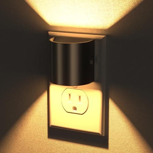 Night Lights Plug into Wall, LED Night Light 2 Pack, Soft Glow Night Lights with Dusk to Dawn Sensor, 3-Level Dimmable Nightlight, Up & Down Lighting Night Lights for Bedroom, Bathroom, Hallway - Image 1