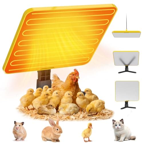 Lobeline Chicken Coop Heater, UL Certified Radiant Heat Panel with Smart Thermostat, 50-158℉ Adjustable Chicken Heater for Coop & Brooder Plate for Chicks & Poultry Winter Use - Image 1